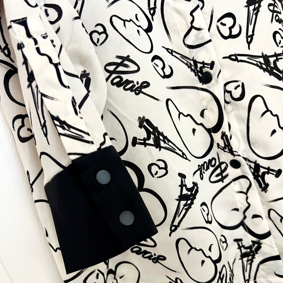 Catherine Malandrino Print Button Down - Size Small - Picture 2 of 9